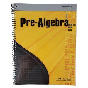 2/$15 ABeka Solution Key Pre-Algebra Use w/ 3rd Edition Homeschool EUC No Marks